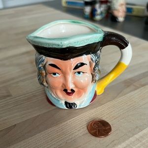 Vintage Japanese Toby Style Mug Sailor Man Head Vibrant Colors Hand Painted
